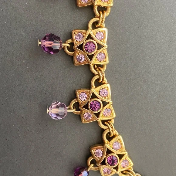 Swarovski Signed  necklace and bracelet set - Picture 3 of 11